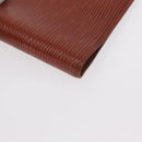 LOUIS VUITTON Epi Agenda PM Day Planner Cover Brown R20053 LV Auth BA7723-7