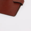 LOUIS VUITTON Epi Agenda PM Day Planner Cover Brown R20053 LV Auth BA7723-14