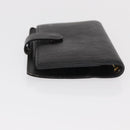 LOUIS VUITTON Epi Agenda PM Day Planner Cover Black R20052 LV Auth BA7724-5