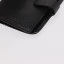 LOUIS VUITTON Epi Agenda PM Day Planner Cover Black R20052 LV Auth BA7724-14