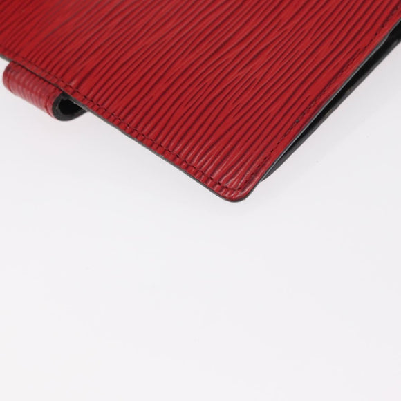LOUIS VUITTON Epi Agenda PM Day Planner Cover Red R20057 LV Auth BA7725
