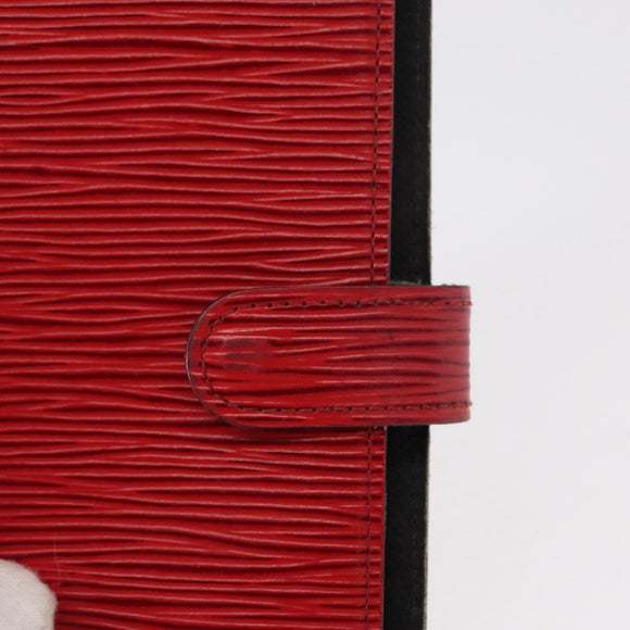 LOUIS VUITTON Epi Agenda PM Day Planner Cover Red R20057 LV Auth BA7725