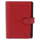 LOUIS VUITTON Epi Agenda PM Day Planner Cover Red R20057 LV Auth BA7725-13