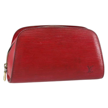 LOUIS VUITTON Epi Dauphine PM Pouch Castilian Red M48447 LV Auth BA7726