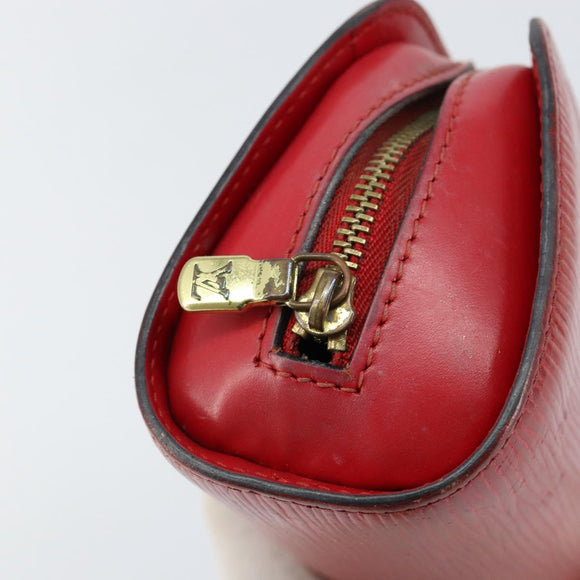 LOUIS VUITTON Epi Dauphine PM Pouch Castilian Red M48447 LV Auth BA7726