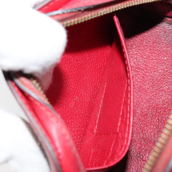 LOUIS VUITTON Epi Dauphine PM Pouch Castilian Red M48447 LV Auth BA7726