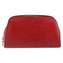 LOUIS VUITTON Epi Dauphine PM Pouch Castilian Red M48447 LV Auth BA7726-13