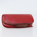 LOUIS VUITTON Epi Dauphine PM Pouch Castilian Red M48447 LV Auth BA7726-5