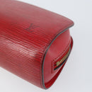 LOUIS VUITTON Epi Dauphine PM Pouch Castilian Red M48447 LV Auth BA7726-7