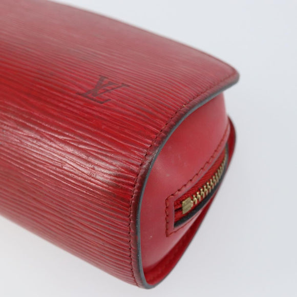 LOUIS VUITTON Epi Dauphine PM Pouch Castilian Red M48447 LV Auth BA7726