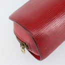 LOUIS VUITTON Epi Dauphine PM Pouch Castilian Red M48447 LV Auth BA7726-14