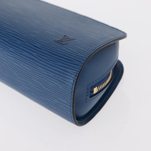 LOUIS VUITTON Epi Dauphine PM Pouch Blue M48445 LV Auth BA7727