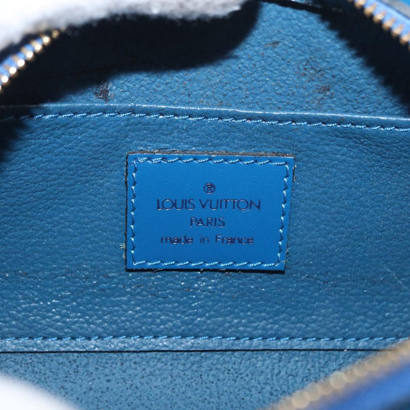 LOUIS VUITTON Epi Dauphine PM Pouch Blue M48445 LV Auth BA7727