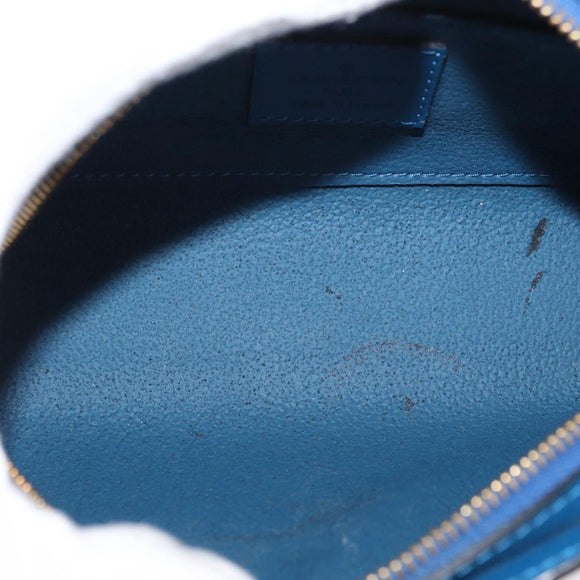 LOUIS VUITTON Epi Dauphine PM Pouch Blue M48445 LV Auth BA7727