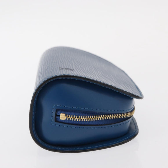 LOUIS VUITTON Epi Dauphine PM Pouch Blue M48445 LV Auth BA7727
