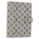 LOUIS VUITTON Monogram Mini Agenda PM Day Planner Cover Blue R20910 Auth BA7729-1