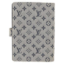 LOUIS VUITTON Monogram Mini Agenda PM Day Planner Cover Blue R20910 Auth BA7729-2