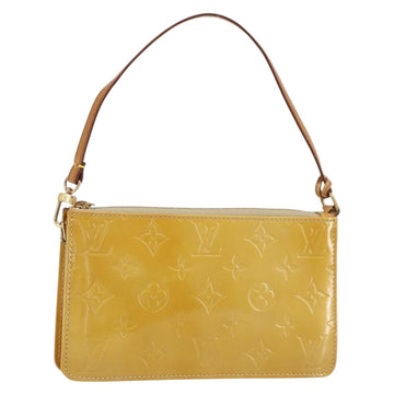 LOUIS VUITTON Monogram Vernis Lexington Accessory Pouch Beige M91010 Auth BA7730