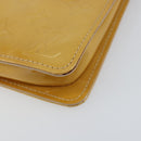 LOUIS VUITTON Monogram Vernis Lexington Accessory Pouch Beige M91010 Auth BA7730-9