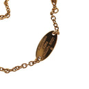 LOUIS VUITTON Collier L TO V Necklace metal Gold M80259 LV Auth BA7731M-14