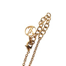 LOUIS VUITTON Collier L TO V Necklace metal Gold M80259 LV Auth BA7731M-6