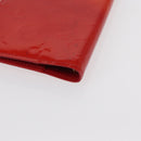 LOUIS VUITTON Monogram Vernis Agenda PM Day Planner Cover Red R21016 Auth BA7732-16