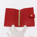 LOUIS VUITTON Monogram Vernis Agenda PM Day Planner Cover Red R21016 Auth BA7732-8