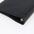 CHANEL Agenda Day Planner Cover Caviar Skin Black Gold CC Auth BA7735-10