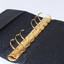 CHANEL Agenda Day Planner Cover Caviar Skin Black Gold CC Auth BA7735-16