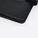 CHANEL Agenda Day Planner Cover Caviar Skin Black Gold CC Auth BA7735-8