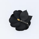 CHANEL Brooch Velor Black CC Auth BA7736-3
