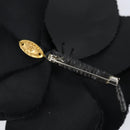 CHANEL Brooch Velor Black CC Auth BA7736-5