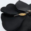 CHANEL Brooch Velor Black CC Auth BA7736-7