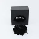 CHANEL Brooch Velor Black CC Auth BA7736-8