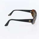 CHANEL Sunglasses plastic Brown CC Auth BA7738-4