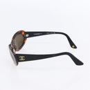 CHANEL Sunglasses plastic Brown CC Auth BA7738-5