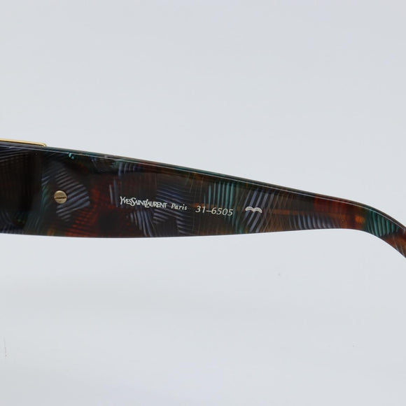 SAINT LAURENT Sunglasses plastic Brown Auth BA7739