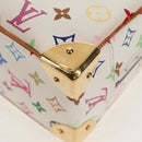 LOUIS VUITTON Monogram Multicolor Trouville Hand Bag White M92663 Auth BA7742V-14