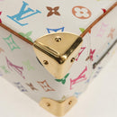 LOUIS VUITTON Monogram Multicolor Trouville Hand Bag White M92663 Auth BA7742V-16