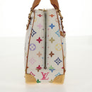 LOUIS VUITTON Monogram Multicolor Trouville Hand Bag White M92663 Auth BA7742V-4