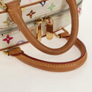 LOUIS VUITTON Monogram Multicolor Trouville Hand Bag White M92663 Auth BA7742V-7