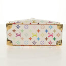 LOUIS VUITTON Monogram Multicolor Trouville Hand Bag White M92663 Auth BA7742V-5