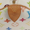 LOUIS VUITTON Monogram Multicolor Speedy 30 Hand Bag White M92643 Auth BA7743SV-19