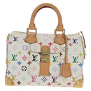 LOUIS VUITTON Monogram Multicolor Speedy 30 Hand Bag White M92643 Auth BA7743SV-13