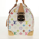 LOUIS VUITTON Monogram Multicolor Speedy 30 Hand Bag White M92643 Auth BA7743SV-3