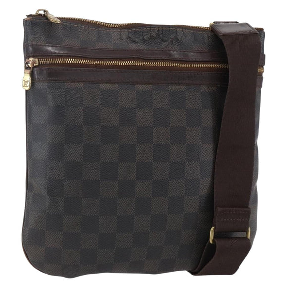 LOUIS VUITTON Damier Ebene Pochette Bosphore Shoulder Bag N51111 LV Auth BA7744