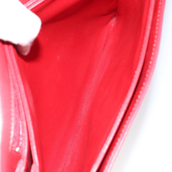 LOUIS VUITTON Opera line Delph Shoulder Bag Red M63937 LV Auth BA7746