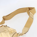 DOLCE&GABBANA Hand Bag Leather 2way Champagne Gold Gold Auth BA7747-14