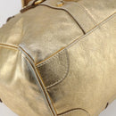 DOLCE&GABBANA Hand Bag Leather 2way Champagne Gold Gold Auth BA7747-16