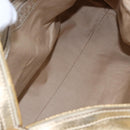 DOLCE&GABBANA Hand Bag Leather 2way Champagne Gold Gold Auth BA7747-12